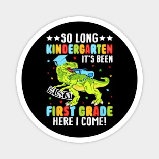 So Long Kindergarten Graduation class 2024 dinosaur kids Magnet